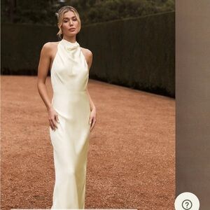 meshki butter yellow Halter Dress